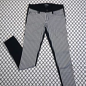 COPY - Hot Topic Royal Bones Black & White Striped Jeans